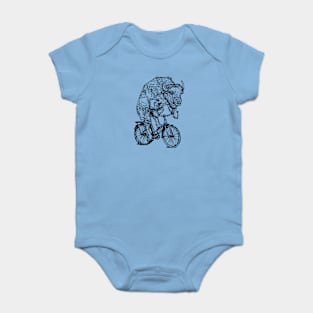 SEEMBO Bison Cycling Bicycle Cyclist Bicycling Biking Biker Bike Baby Bodysuit